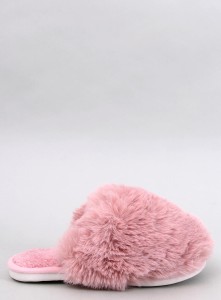 Kapcie damskie futrzaki CALVERT RÓŻOWE